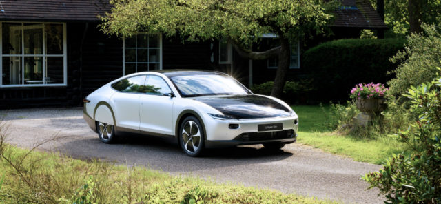 Long-range solar car charges as it drives