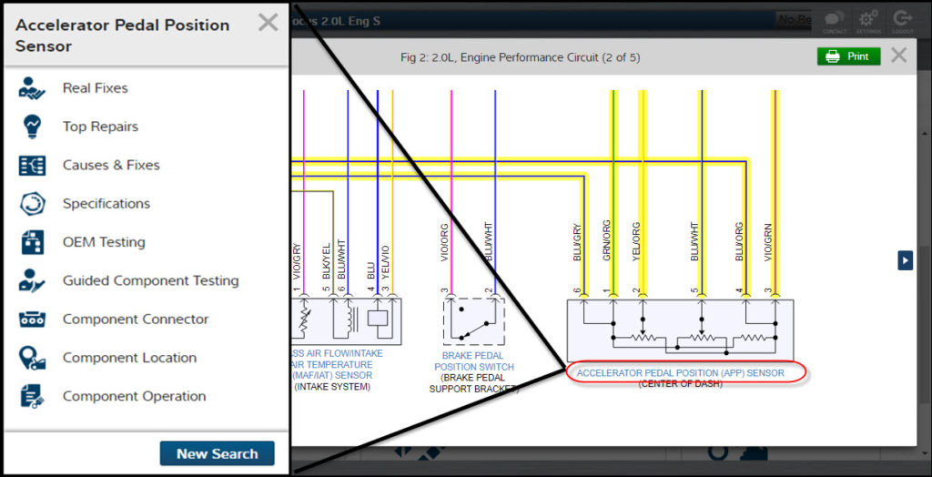 ProDemand auto repair information software from Mitchell 1 includes interactive wiring diagrams